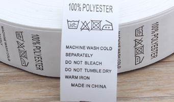 100% Polyster Label